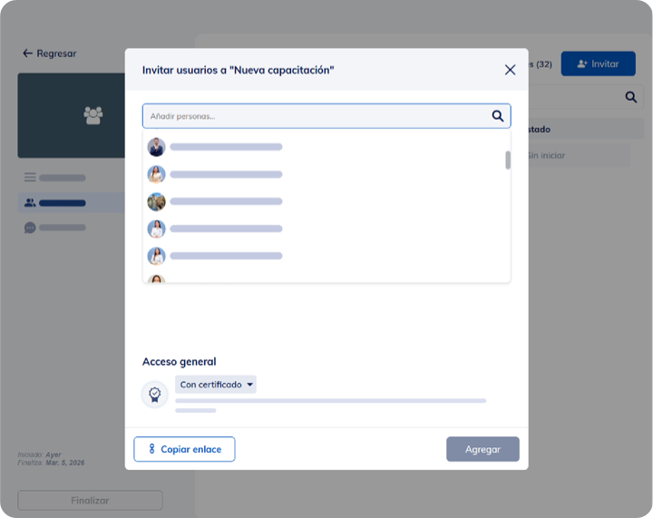 Painel de acompanhamento