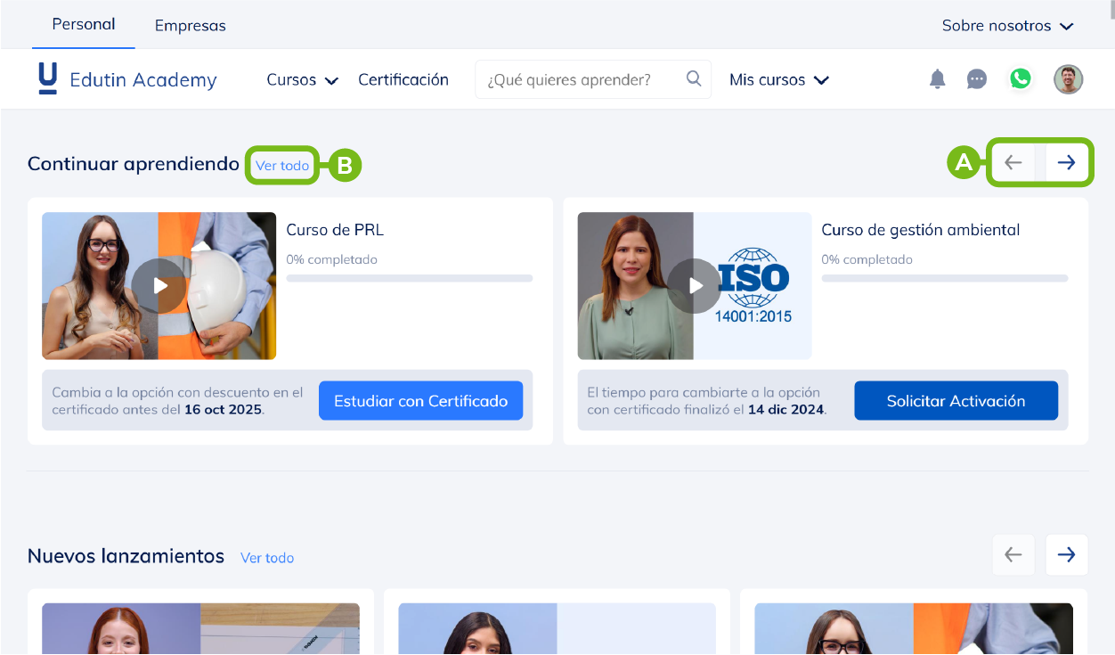 ¿Puedo tomar un curso nuevamente?